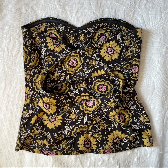 Free People Daisy Chain Floral Tie-Back Tube Top - Picture 8 of 8